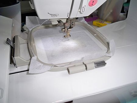 Sticken Stickmaschine Heftrahmen Freebie Datei